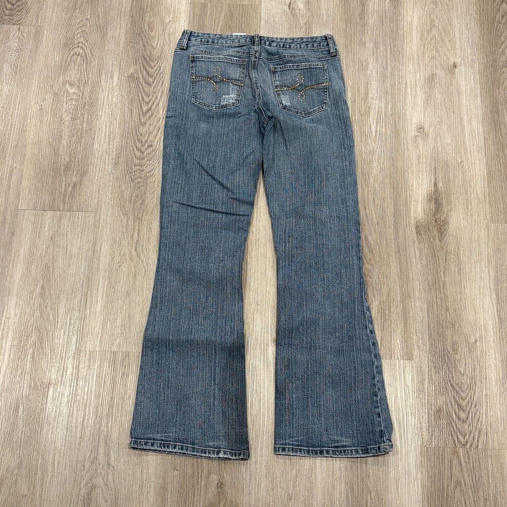 Vintage 00s Y2K Mudd Jeans Bootcut Low-Rise Jeans Women's Sz 9 31x31 Washed Blue - Picture 3 of 7